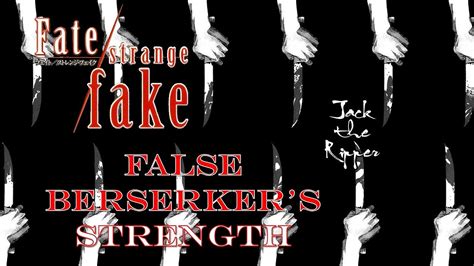 fate strange fake watcher identity|jack the ripper berserker.